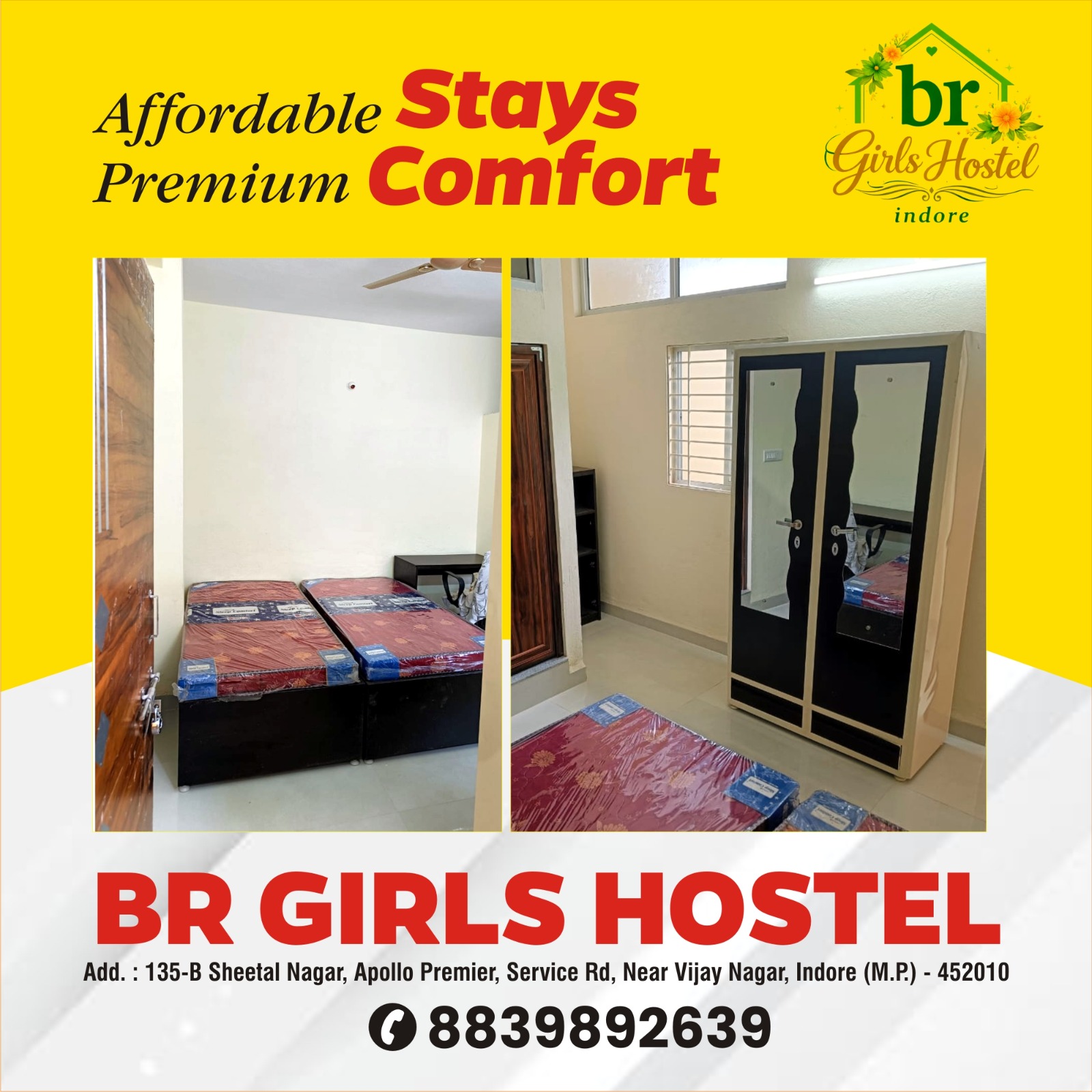 Best Girls PG near Medanta Hospital Indore