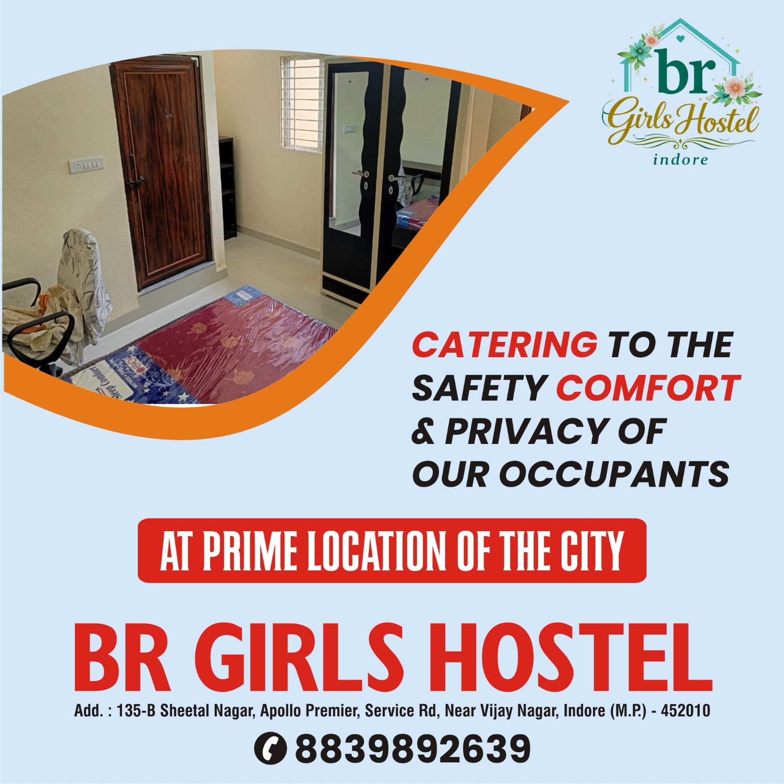 Safe and Comfortable Girls PG near TaskUs Indore