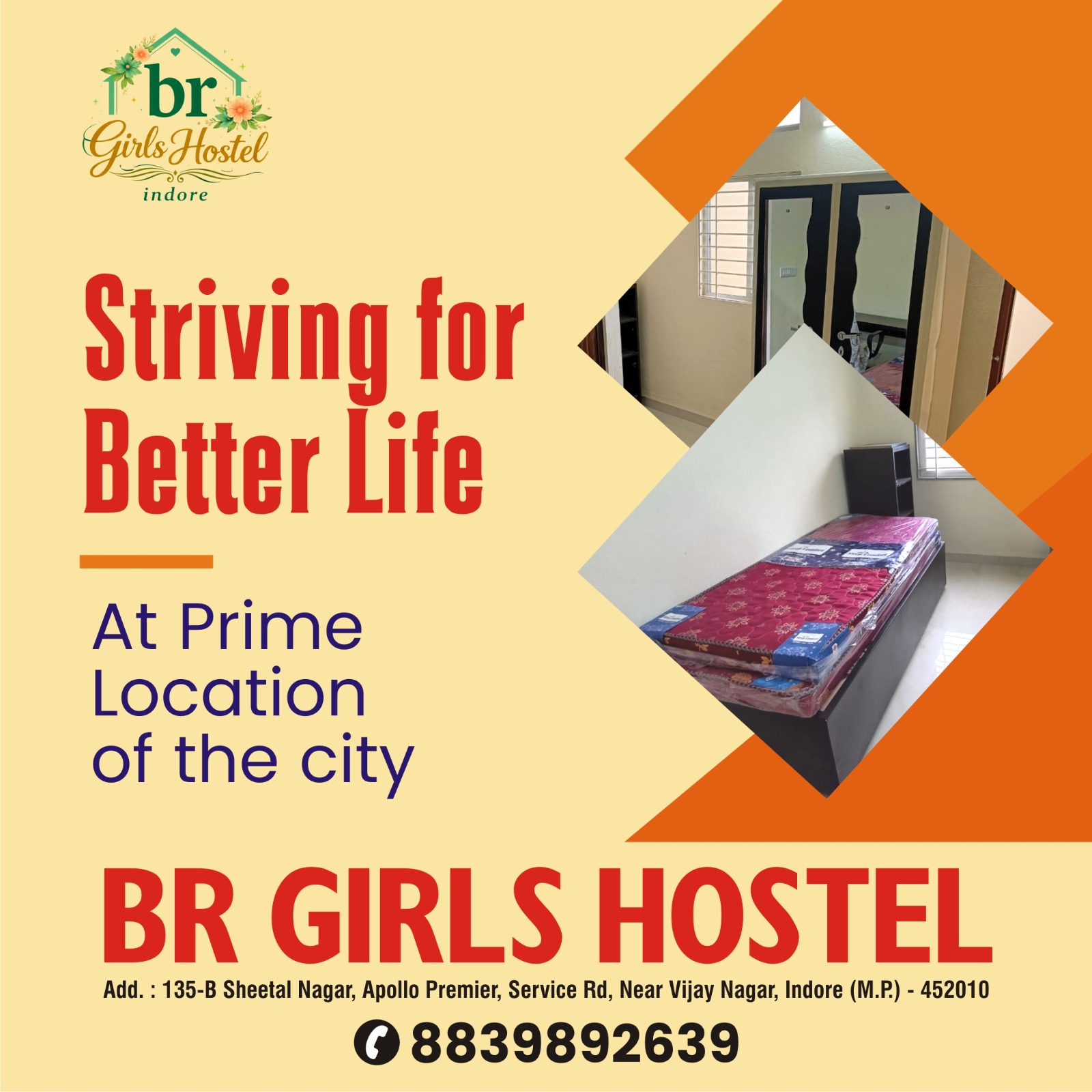 Girls PG Near Gujarati College Indore 