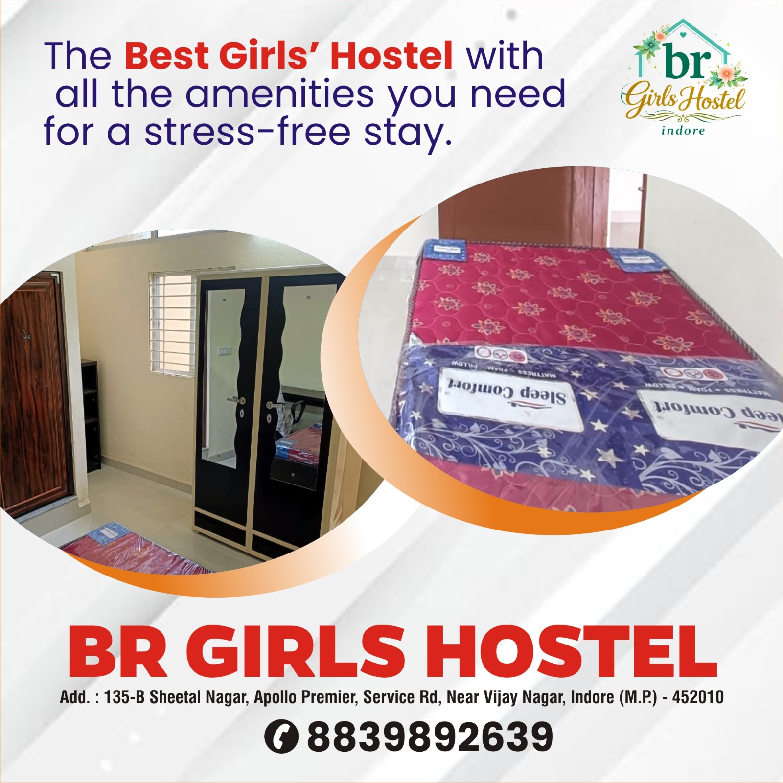 Best Girls PG near Vijay Nagar Indore