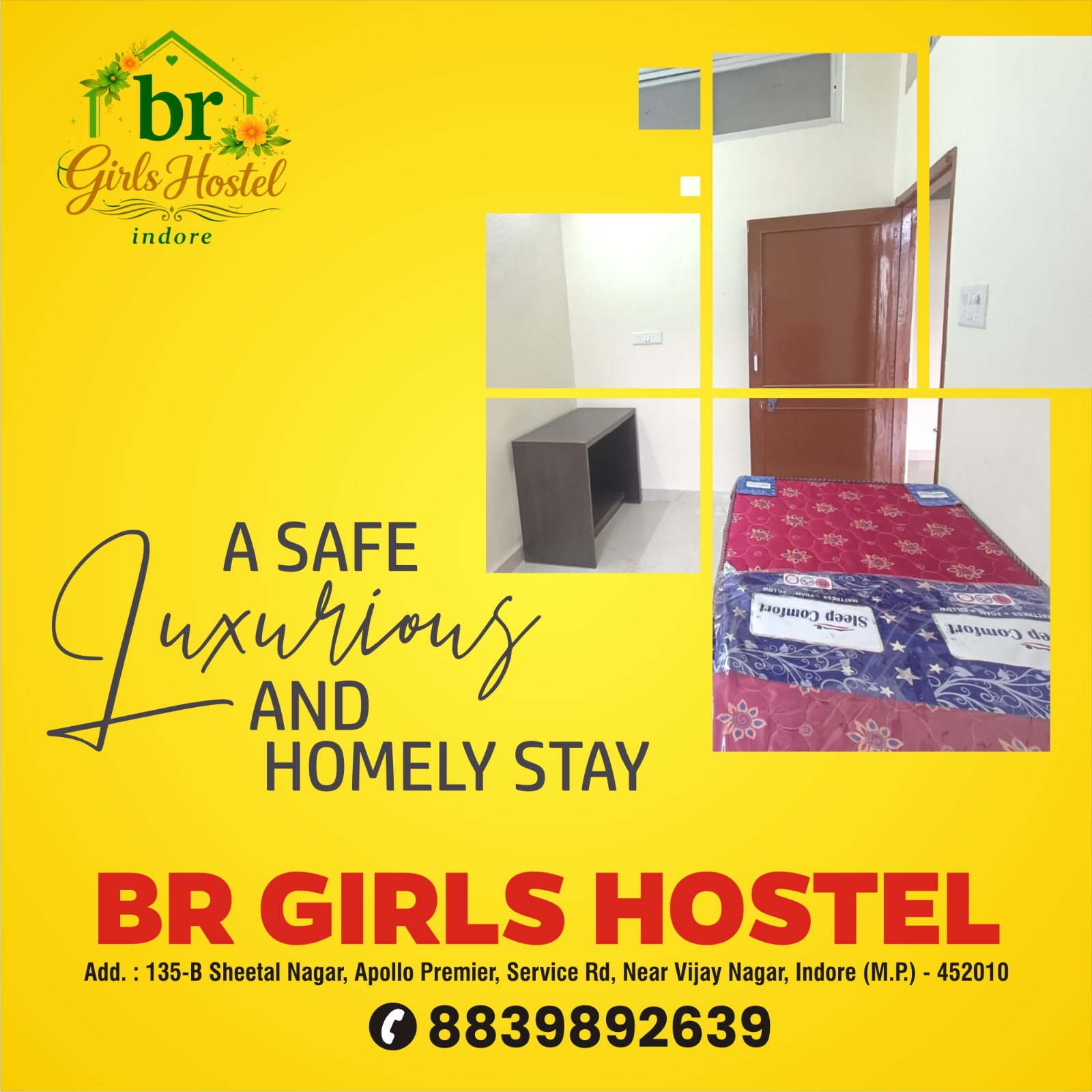 Best Girls Hostel Near Mangle City In Indore