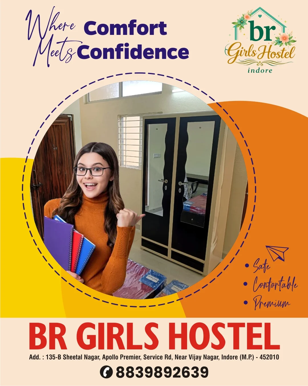 Girls Hostel Near BCM Heights Indore