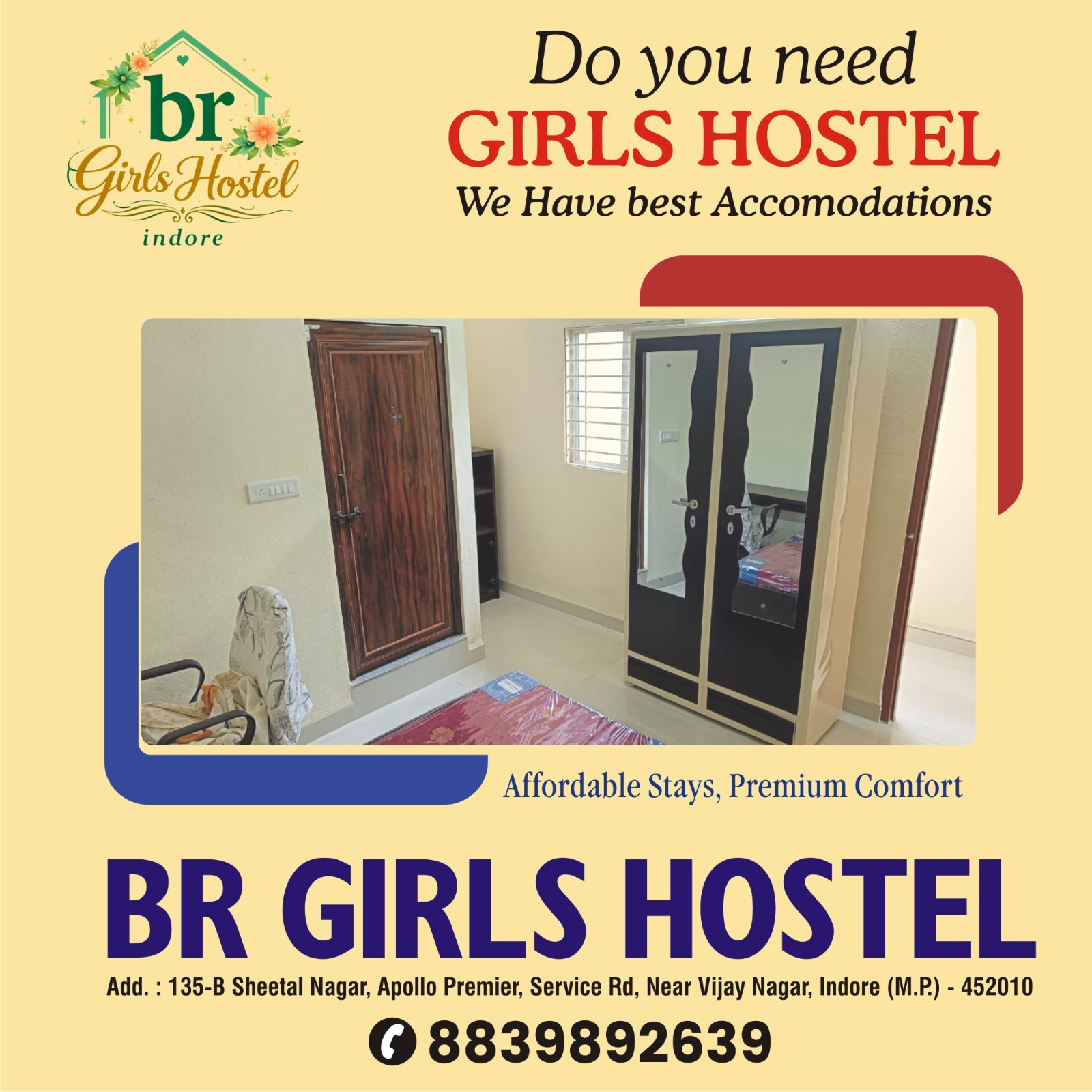 Best Girls PG Near Bombay Hospital Indore